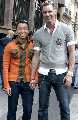 Keith and Ben, in Paris, in 2006