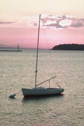 Sunset over Lake Champlain