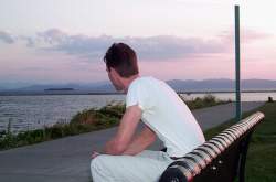 Sunset over Lake Champlain