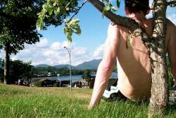 Mirror Lake in Lake Placid