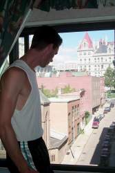 The view from the Omni hotel in Albany