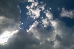 Okay it's hokey, but it's the sky as photographed through John's sunroof in his car