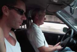 Keith and Dave en route to the big city