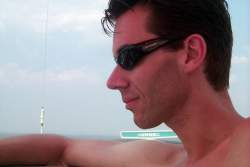 Dennis snapped this shot of me at lunch