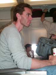 Thinking about ravaging the cute boy across the aisle