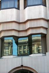 Hotel across the street reflecting my hotel