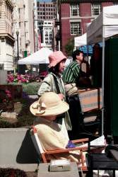 Selling at the art show in Union Square