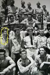 One of the many photos of navy cuties. The guy I've ringed is in no way indicative of why I'm so interested in the navy :)