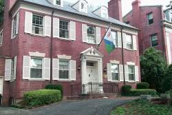 The Embassy of the Kingdom of Lesotho - looks more like a dilapidated frat-house, poor guys