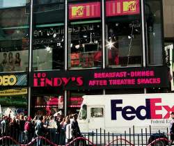 Chaos rising to fever pitch outside the MTV Studios with teenagers trying to get noticed live on TV