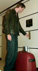 Heading down to check out of my hotel