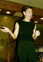 Joy on top of the bar