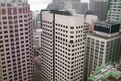 The view from my new office towards the Embarcadero and the Financial District