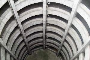 Okay - what is this? It's the inner-ring of the parking lot I park at each day. I thought it was interesting, anyway ... :)