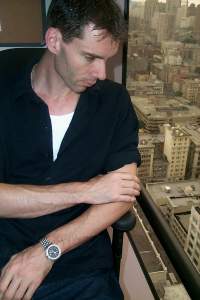 Second advantage, I can keep an eye on my car from my office. That's my
car you can just maybe see if you follow my nose, which is pointing directly
at my car all alone on top of the garage.