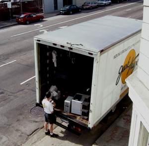 The movers in action