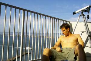 Le Duc, wearing the strangest <em>cullotes</em> I've ever seen on a man