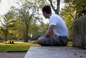 Late evening sun in Russel Square