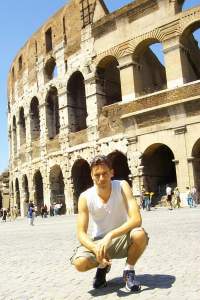 Outside the Colossseum