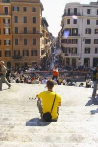 On the Spanish Steps