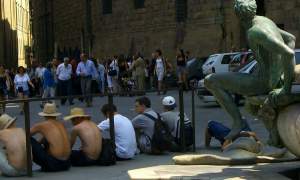 In the Piazza della Signorina