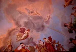 A stunning ceiling in the Appartamenti Monumentali