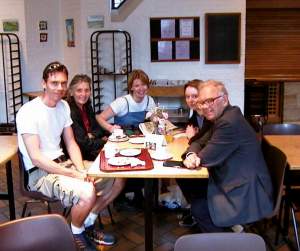 Almost the whole family together finally - we're just missing my brother Neil, who's living in France.