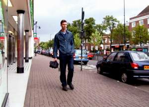 Waiting for my sisters in St. Albans (which was closed :)