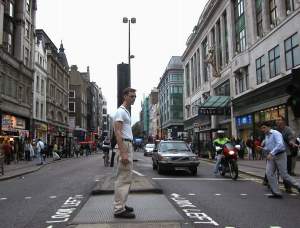 After my parents had taken the train home, I subjected myself to the madness of Oxford Street (the main shopping
street) to try to find some protein bars.
