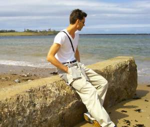 On the beach. Natives of South Shields are referred to as "sand-dancers". But I resisted
the tempation to dance for you :)
