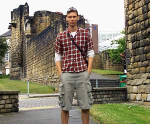 The old city walls of Newcastle