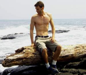 Enjoying some rare sun and warmth.