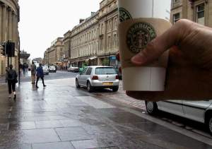 I got to Newcastle with plenty of time to spare, so I checked my luggage in a locker, and went
into town for a you know what.