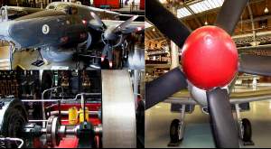 Sights from the Museum of Science & Industry, including the front-view of a Spitfireh (right). 