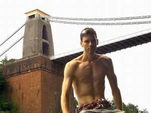 One tower of the Clifton Suspension Bridge. An amazing feat of engineering for any time, considering
the great depth of the chasm being bridged. But particularly amazing when you realize it was
built starting in 1836. By the way, I tried to take photos showing the whole bridge, and the
chasm, but they didn't come out - the sun was in the wrong place, darn it!