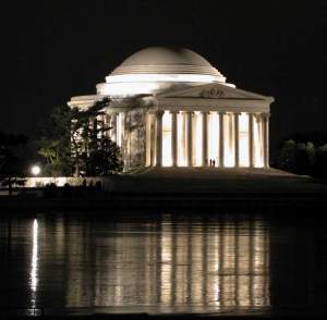 The Jefferson Memorial.