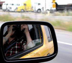 "Objects in mirrors are closer than they seem." That has
 always seemed like a bit of an over-generalisation to me.