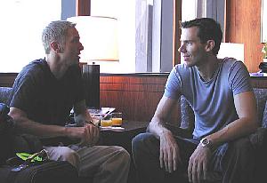 Brett and I in the Admirals Club at SFO before our first flight.