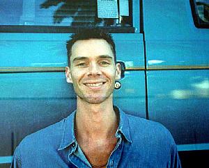 Photo of me on my brother's wall.