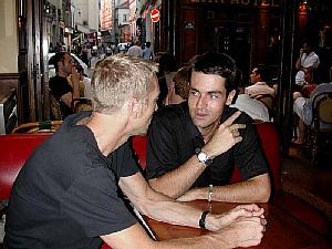 In a bar before dinner in the Marais