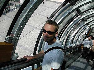 Four flights up the escalator at the Centre Georges Pompidou