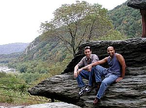 Shawn is better at posing than I am!