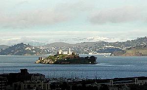 Where is this wintry place, with snow on the peaks?