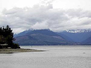 Puget Sound with the Olympics as a backdrop.