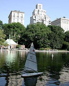 The Model-Boat Pond in Central Park. There's something for everyone in the park!