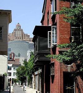 Looking along one of Philly's