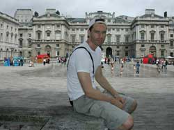 In the courtyard at Somerset House