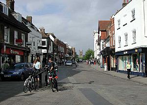 St Albans High Street late afternoon.