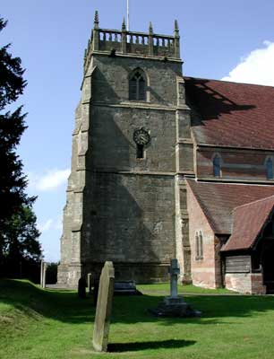 The old church on the hill, in Alvechurch, Worcestershire.