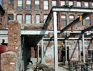 One of the buildings at Mass MOCA.